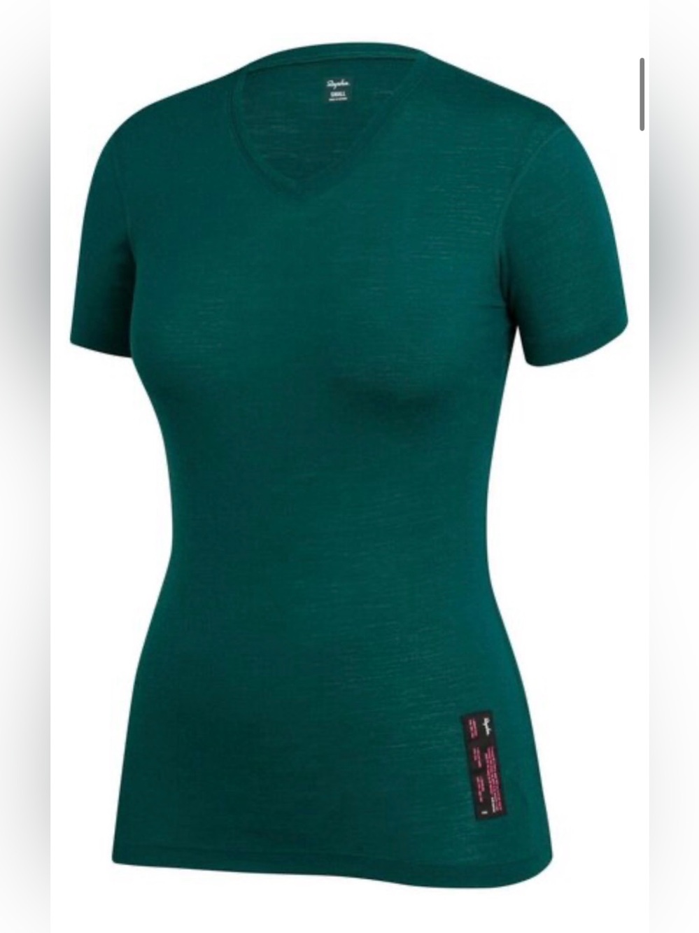 Rapha Women's Short Sleeve V-Neck Tee in Deep Teal